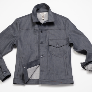 Blade Denim Jacket – 4-Way Stretch Selvedge – Raw Grey