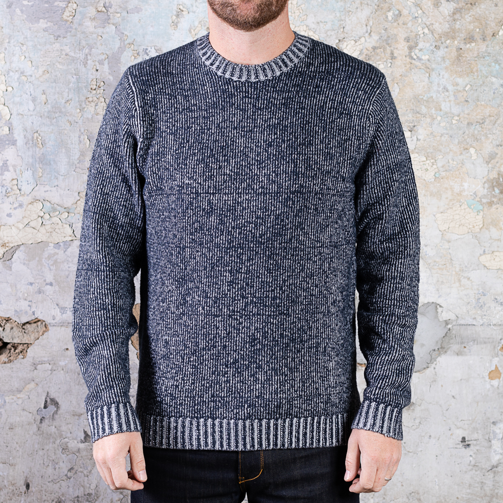 Taylor Stitch Headland Sweater – Marled Navy (replacement)