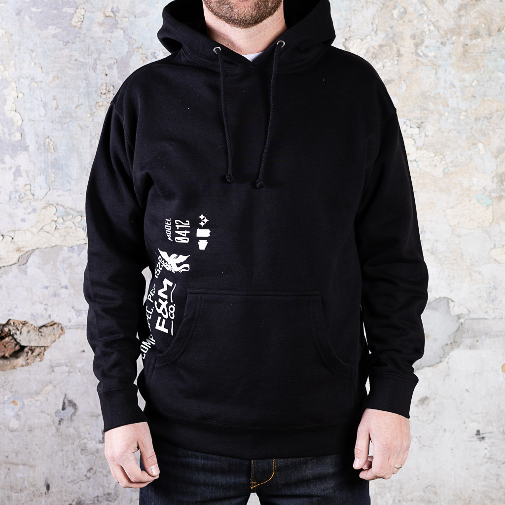F&M Co. Heavyweight: Oversized Pullover Hoodie :: Antique Black Image 1
