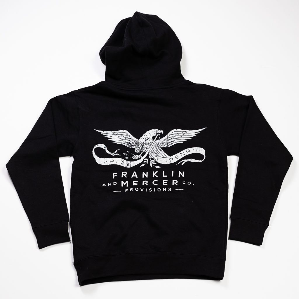 F&M Co. Heavyweight: Oversized Pullover Hoodie :: Antique Black Image 2