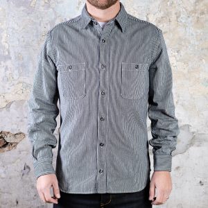 Hickory Stripe Shirt // Indigo