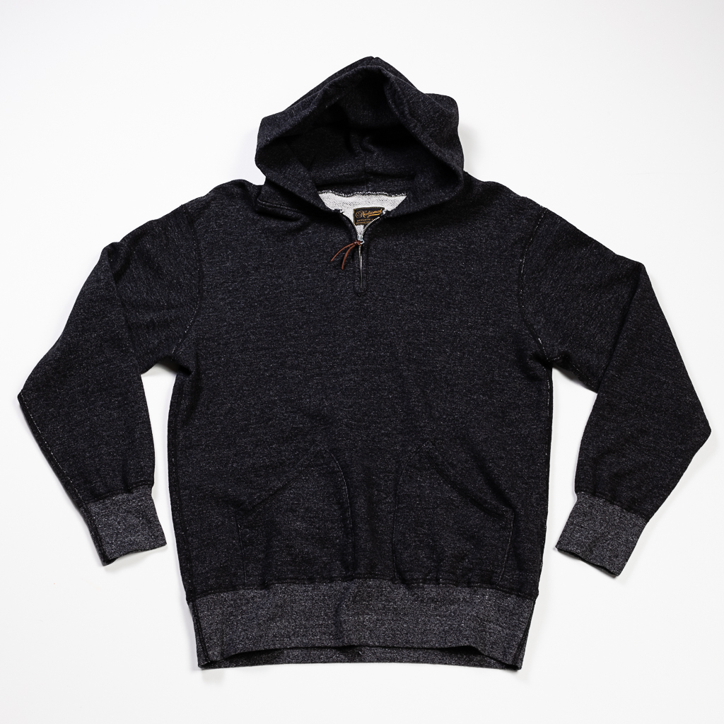 National Athletic Goods 1:4 Zip Pullover Parka :: Heather Black
