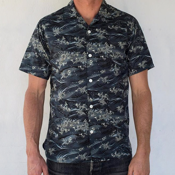 Hawaiian Camp Shirt // Japanese Waves